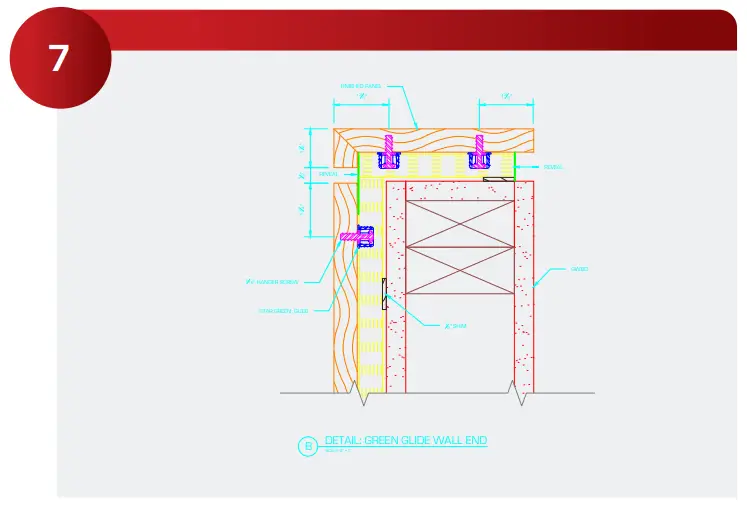 Star Hanger SYSTEM 100 Field Layout of Wall Panels - FIG 6