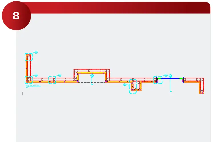 Star Hanger SYSTEM 100 Field Layout of Wall Panels - FIG 7