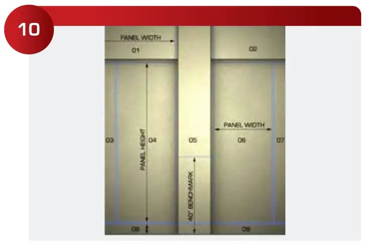 Star Hanger SYSTEM 100 Field Layout of Wall Panels - FIG 9