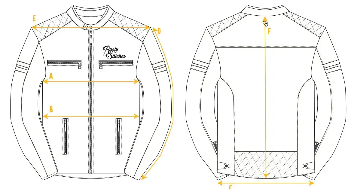 Rusty Stitches How to choose your Jacket size - Jari