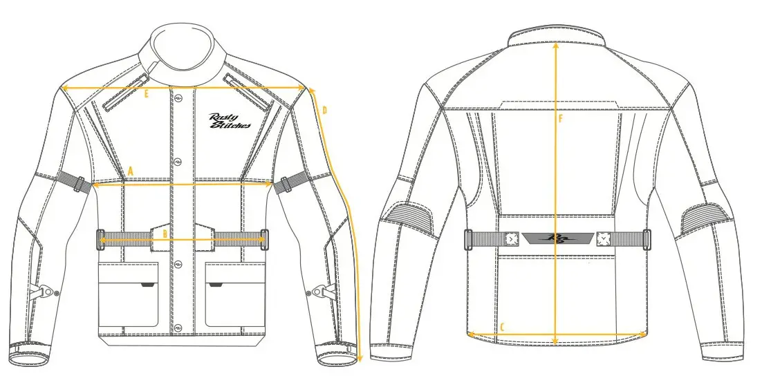 Rusty Stitches How to choose your Jacket size - Tommy Jack