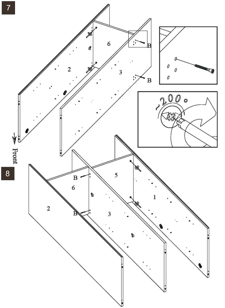 Quax MONO 54F03 0400x 2 Handle less Doors Chest - MONO 1