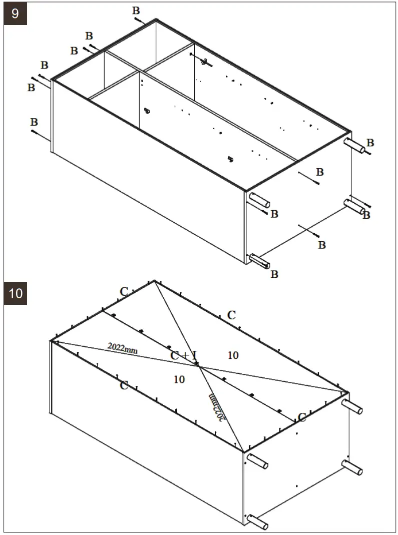 Quax MONO 54F03 0400x 2 Handle less Doors Chest - MONO 2
