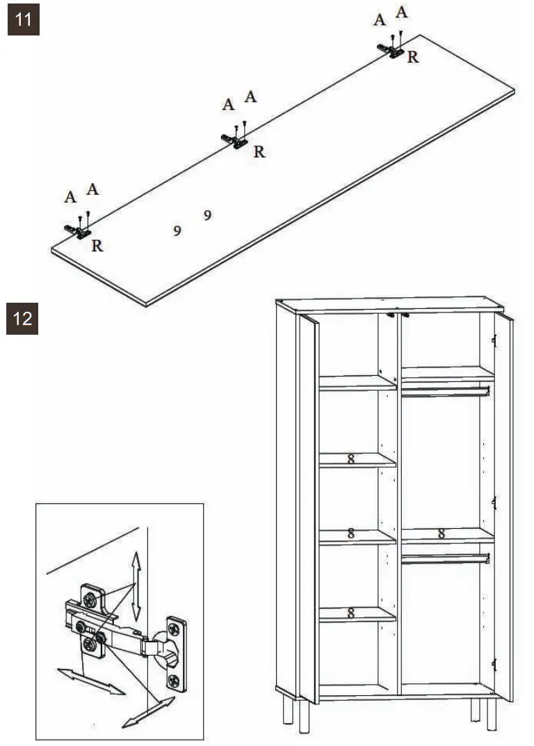 Quax MONO 54F03 0400x 2 Handle less Doors Chest - MONO 3