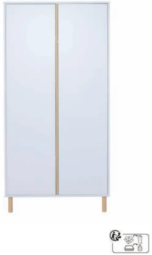 Quax MONO 54F03 0400x 2 Handle less Doors Chest