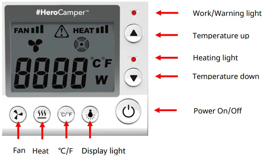 HeroCamper Heat 1500 + Bluetooth - How to use