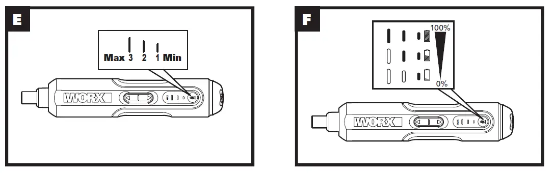 WORX WX240 Mini Electric Screwdriver 3