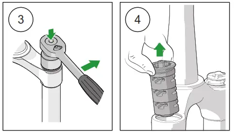 OHLINS RXF34 m 2 Front fork for Bikes - SPRING SETUP 1