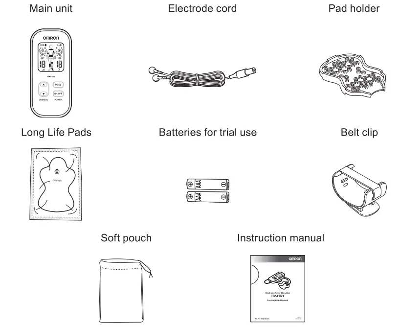 OMRON HV-F02 Electronic Nerve Stimulator - Fig 1