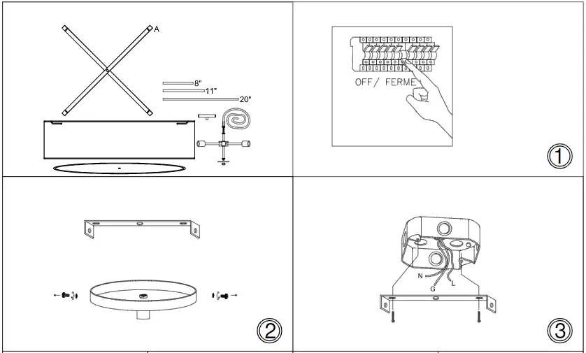 Dainolite-POR-406P-MB-WH-Porscha-6-Light-White-Modern-Contemporary-Drum-Pendant-Light-fig-2