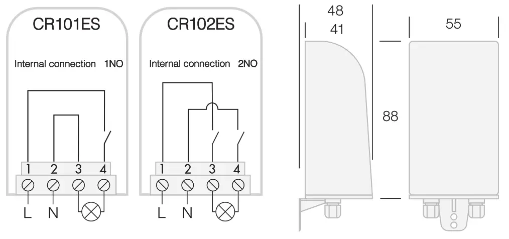 tecnoswitch Itaca External Twilight Switch - fig 2