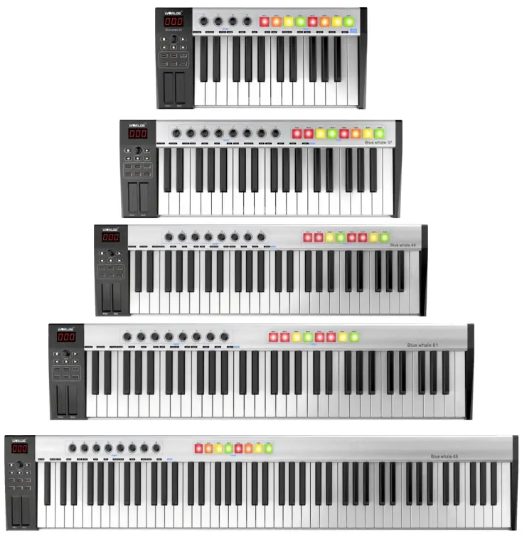 WORLDE Blue Whale Midi Controller -