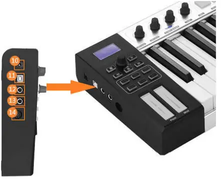 WORLDE Blue Whale Midi Controller -fig2