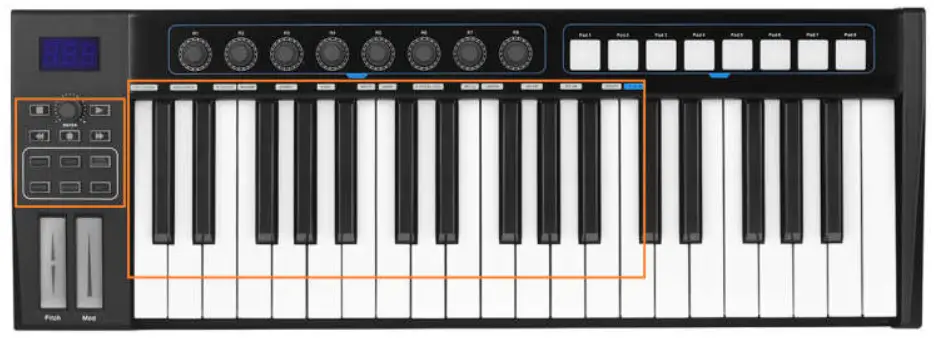 WORLDE Blue Whale Midi Controller -fig3