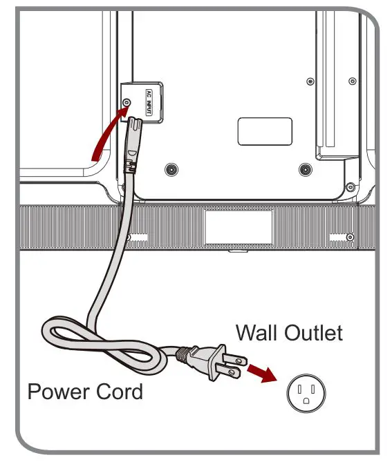 Hisense A60GV 65 Inch VIDAA Smart 4K UHD TV - Step 4. Power on the TV