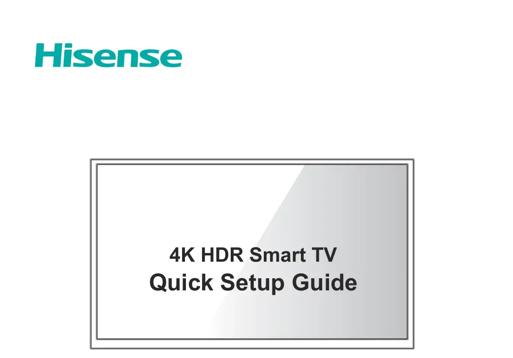 Hisense A60GV 65 Inch VIDAA Smart 4K UHD TV User Guide