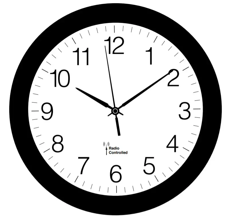 hama 00186336 “PG-300” Radio-Controlled DCF Wall Clock