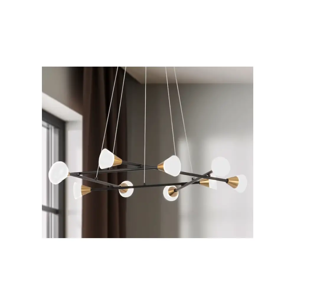 Zevni A04643 Benet 10-light Black-gold Modern-contemporary Chandelier Instruction Manual