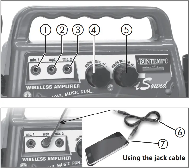 BONTEMPI 48 6000 Wireless Amplifier with 2 Microphones - fig 3