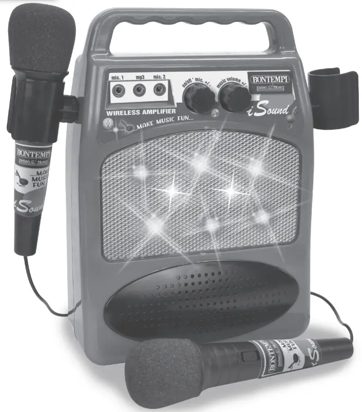 BONTEMPI 48 6000 Wireless Amplifier with 2 Microphones - fig