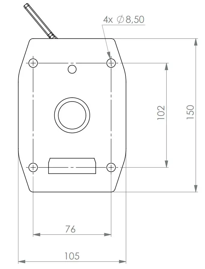 ADICOS HOTSPOT-X22 IR-Temperature Detector Instruction Manual - ADICOS Mounting Bracket