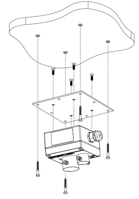 ADICOS HOTSPOT-X22 IR-Temperature Detector Instruction Manual - Mounting on Mounting Plate