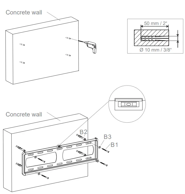 HAGOR 8415 BL Tilt 400 Wall Mount - fig2