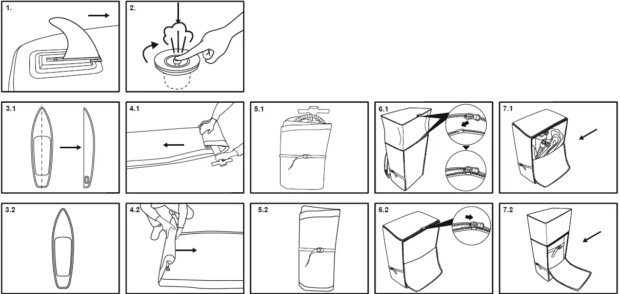 Bestway 65310 Hydro Force Freesoul Tech Inflatable Convertible Stand Up Paddleboard and Kayak Set 03