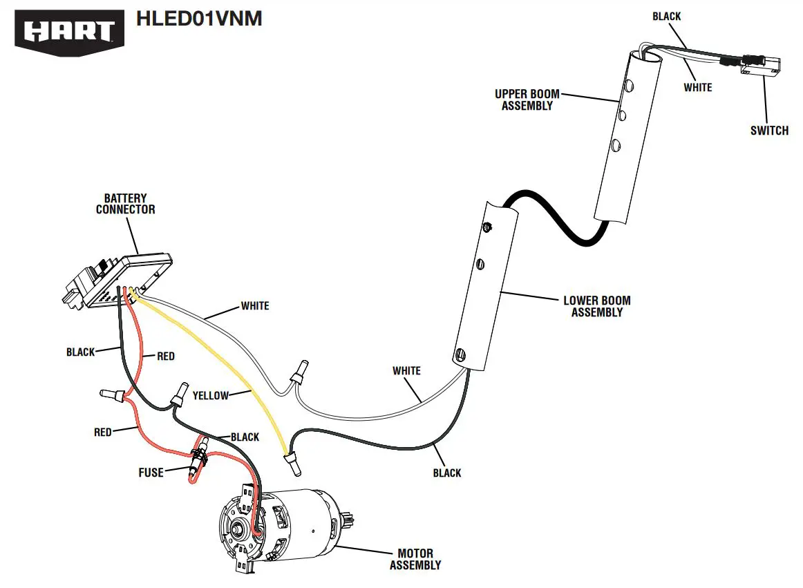 HART HLED01VNM 40 Volt Edger User Manual - WIRING DIAGRAM