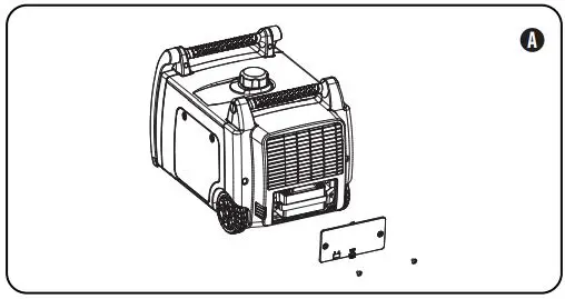 CHAMPION 73001I-DF 3500W LPG Dual Fuel Inverter Generator Instruction Manual - Remove the battery maintenance cover
