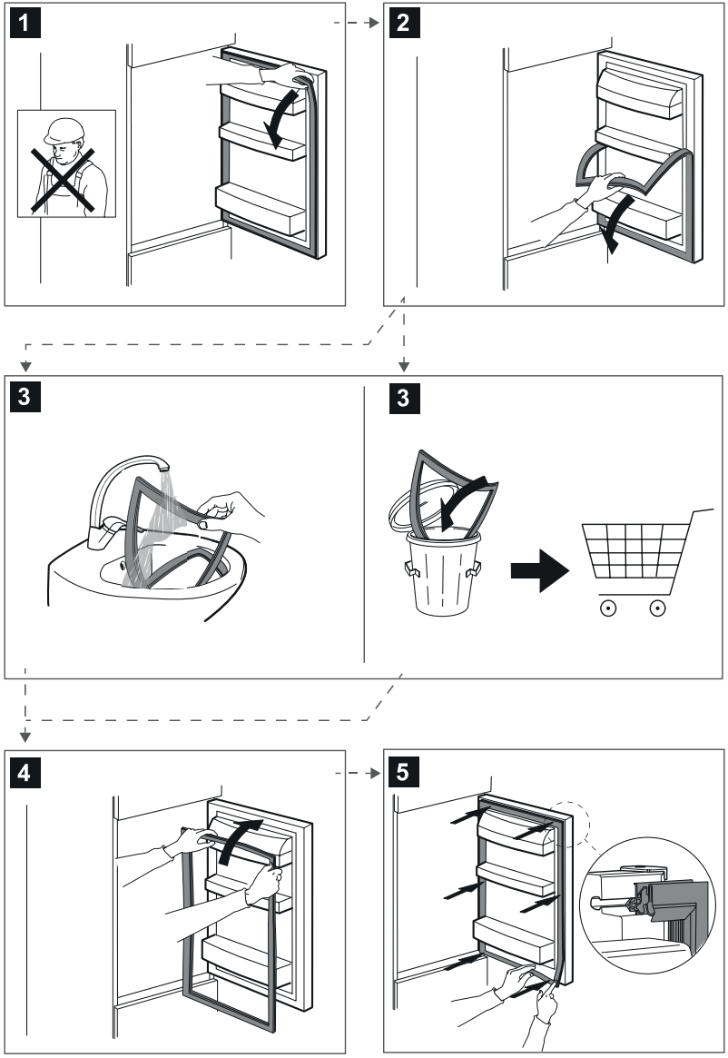 Whirlpool WHC18T311HK Built In 2 Door Bottom Mount Fridge Freezer - fig 14