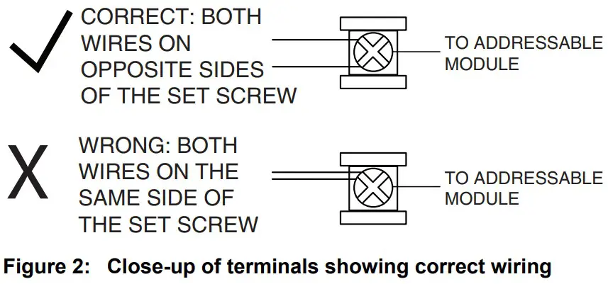 Mircom MS 700MPU Series Fire Alarm Manual Station - correct wiring