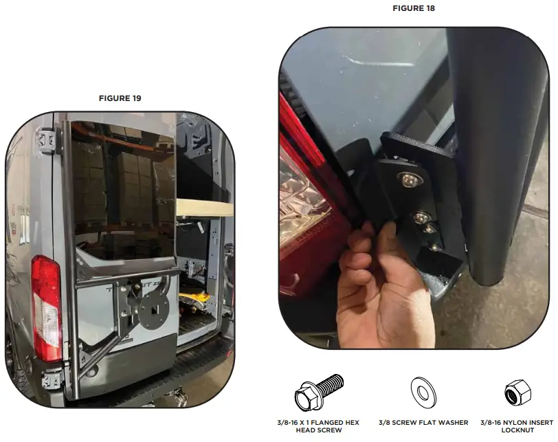 FVCO TR1104B Transit Rear Tire Carrier - FIGURE 12