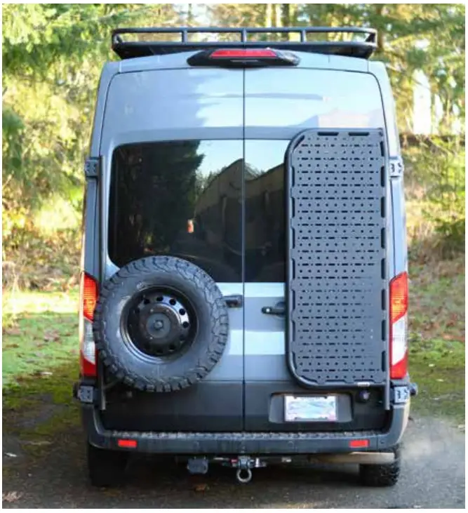 FVCO TR1104B Transit Rear Tire Carrier