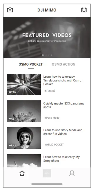 dji OSMO ACTION Adventure Combo- App