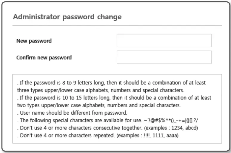 Password Setting