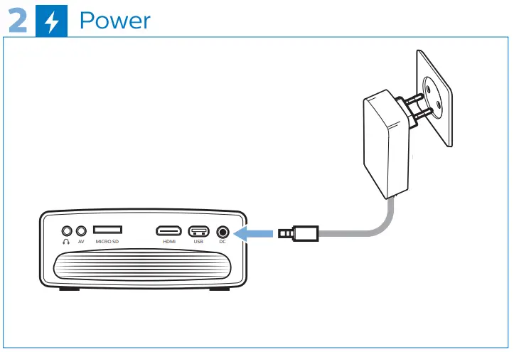 PHILIPS NPX442INT NeoPix Easy 2 Home Projector - Fig 2