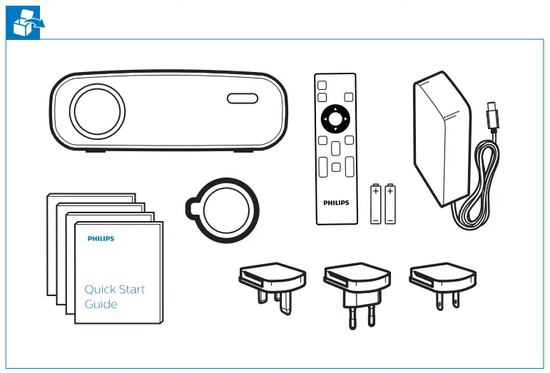 PHILIPS NPX442INT NeoPix Easy 2 Home Projector - Fig a