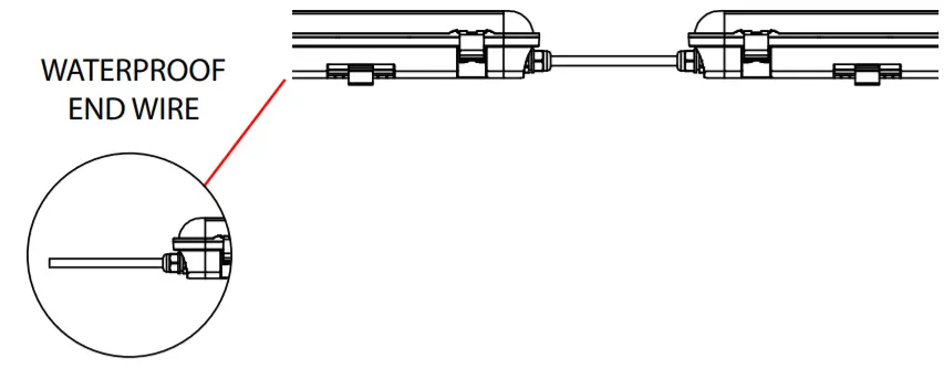 V-TAC 20214 LED Waterproof Fitting M-Series 1500mm -FIG M