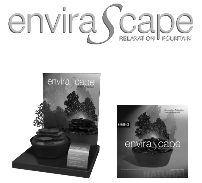 Homedics WFL-MDV-DS EnviraScape Midnight Valley Relaxation Fountain Assembly