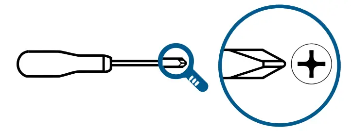 Phillips-head screwdriver is required