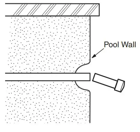 Jandy TC3 Flush Mount Pool Spa Return Jet - Pool Wall