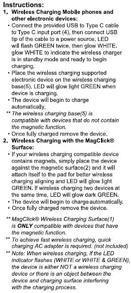 MagClick 7143-35 Dual Fast Wireless Charging Stand with Base fig2