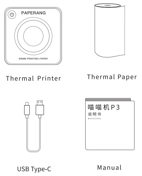 PAPERANG 80MM Printing Paper-list