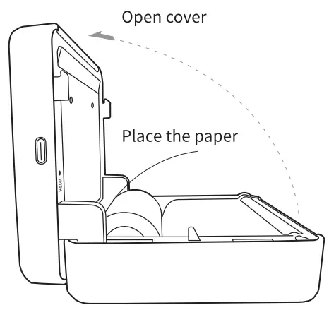 PAPERANG 80MM Printing Paper-open cover