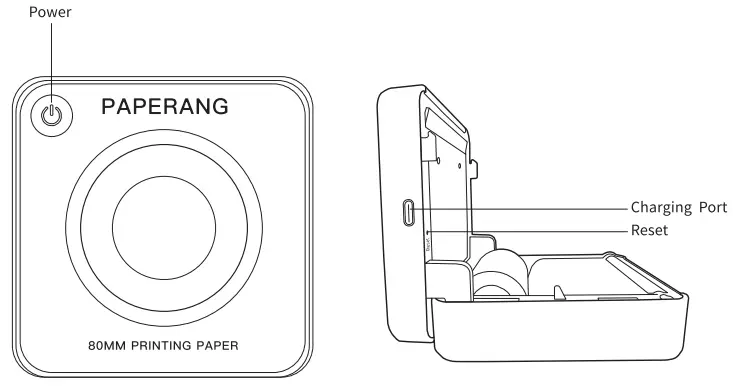 PAPERANG 80MM Printing Paper-power