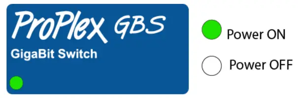 ProPlex GBS 10 Port Reconfigurable Gigabit Switch - LED STATUS