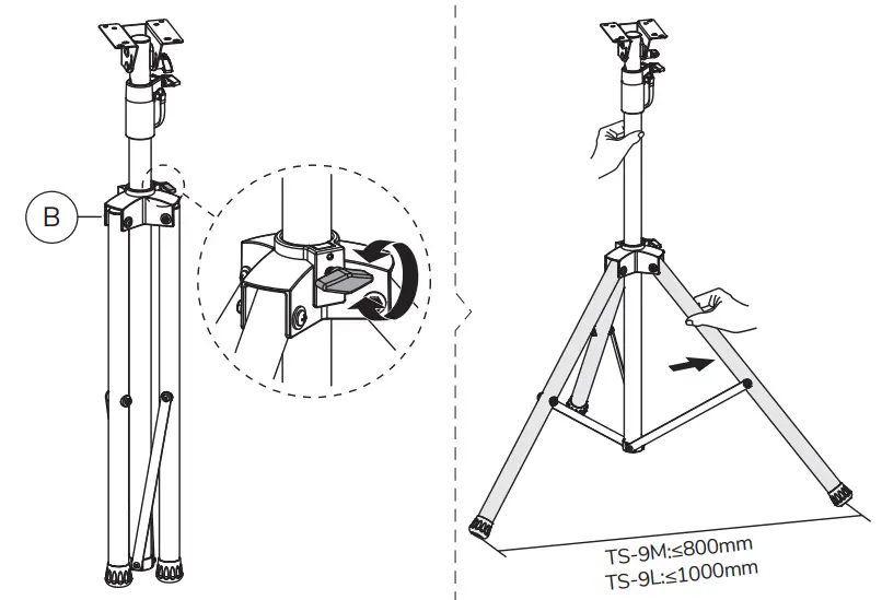 Neomounts NSFS200BLACK Floor Stand - PARTS 1