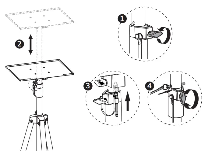 Neomounts NSFS200BLACK Floor Stand - STEP 2