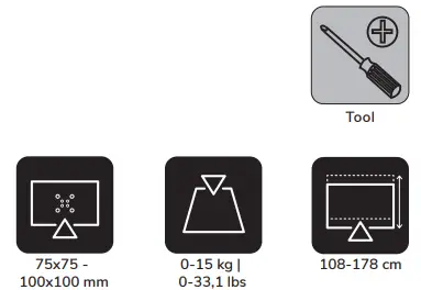 Neomounts NSFS200BLACK Floor Stand - icon